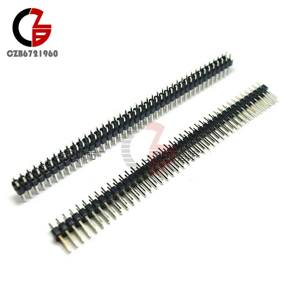 50PCS 2.54mm 2 x 40 Pin Male Double Row Pin Header Strip