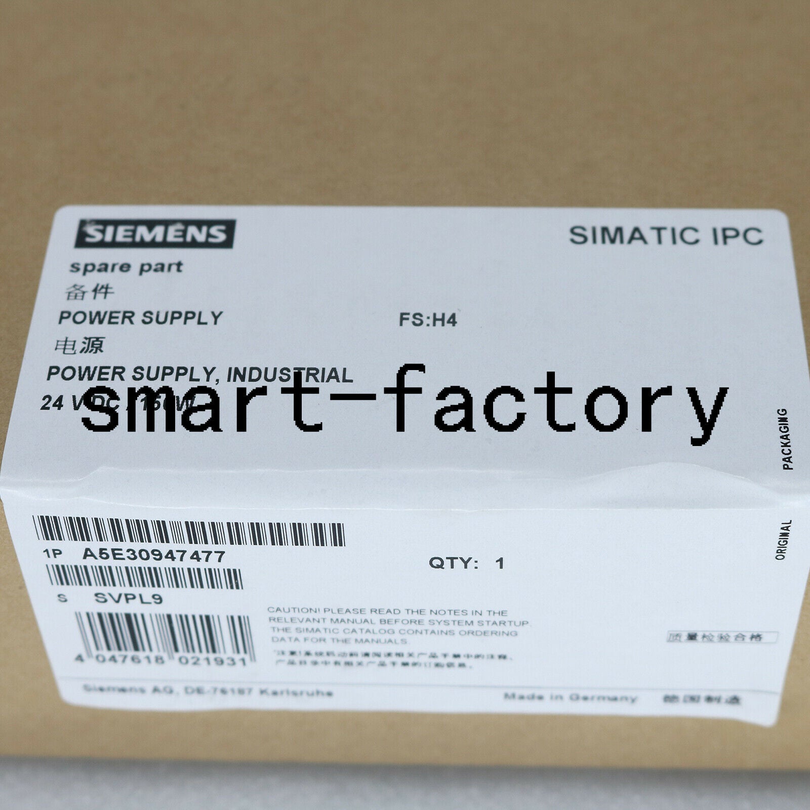 1Pc Siemens NEW Modular Power Supply A5E30947477-H3 one year warranty