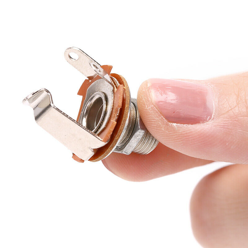 6.35mm 2-Conductor Mono Chassis Guitar Jack Input Output Guitar Accessori.l8