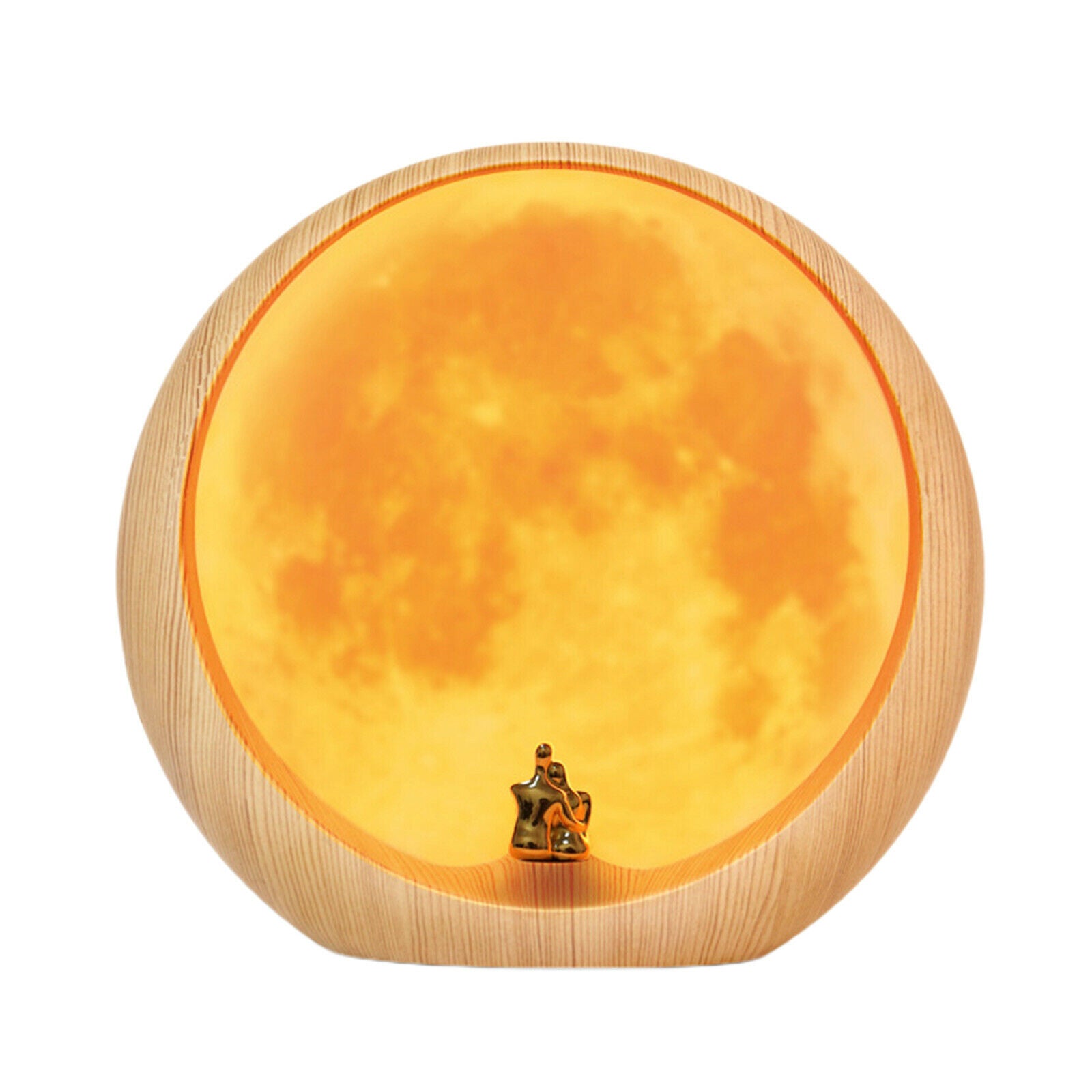 Moon Lamp USB Charge Glowing Atmosphere Lamp 3 Modes for Mid Autumn Men