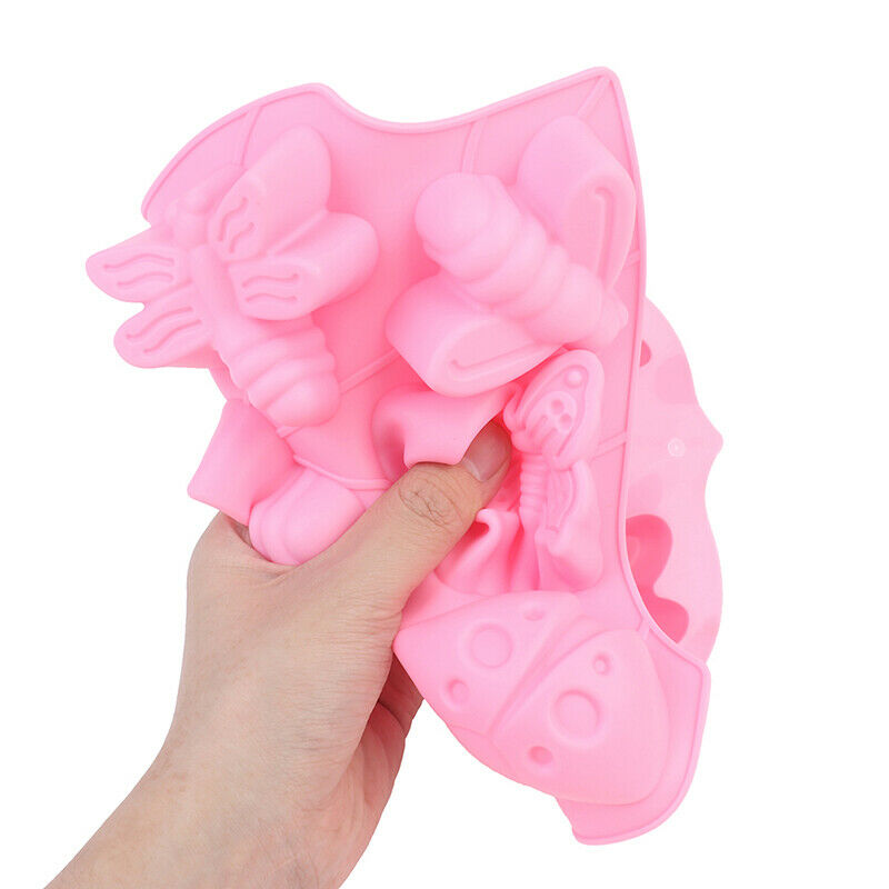 Cartoon Animal Flower Insect Ice Cube Chocolate DIY Silicone Mold Baking Mol Gy