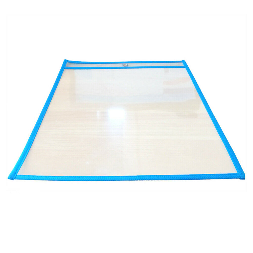 10x Reusable Dry Erase Pockets Write Drawing Board Wipe File Storage Bags @