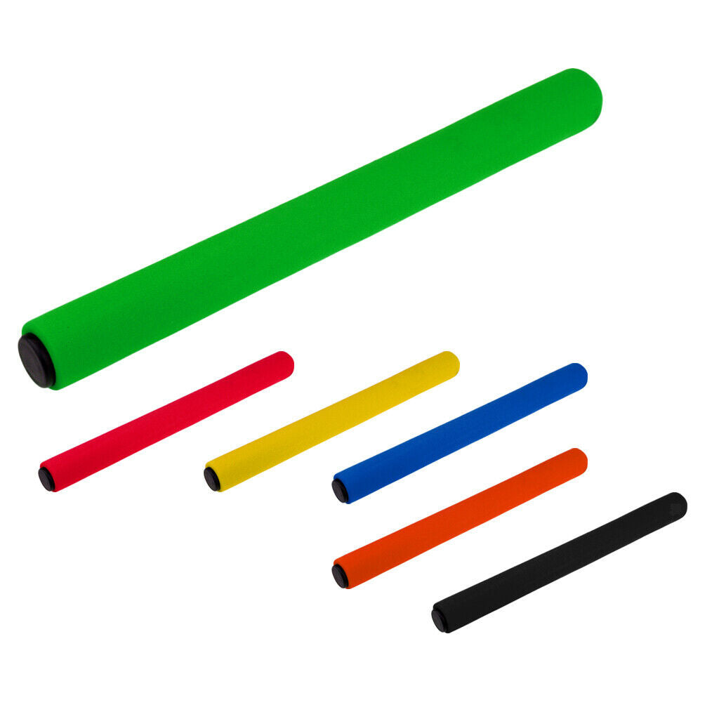 Stainless Steel Foam Relay Baton for Track and Field Outdoor Running green