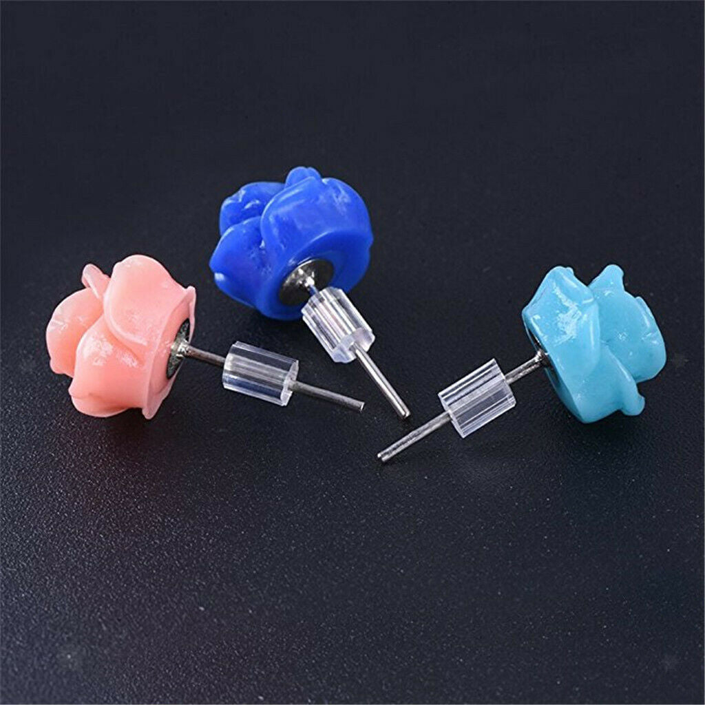 1000pcs Clear Rubber Earring Safety Backs Earring Hook Stopper Crafts 3x3mm
