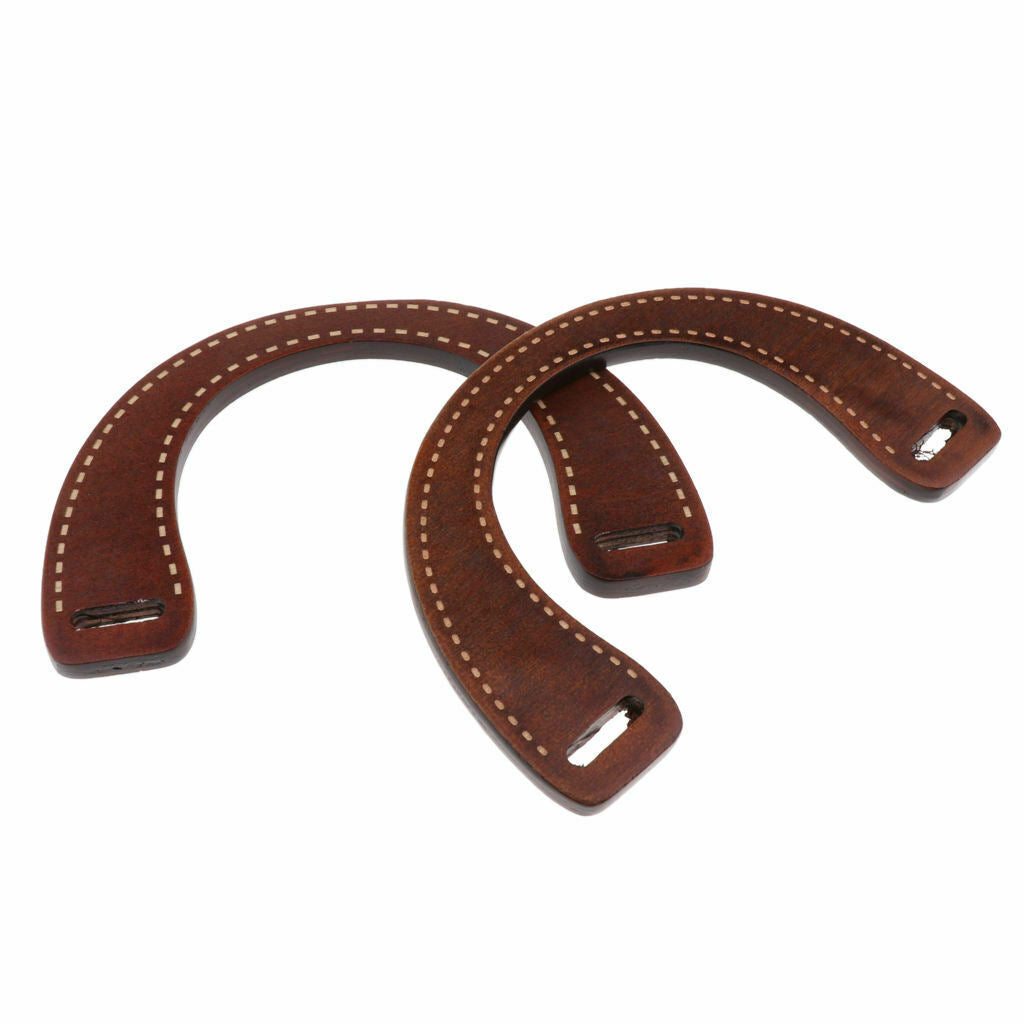 2pack U Shape Wooden Purse Handle Wooden Bag Handle Replacement Handbag Bag