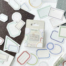 46pcs/pack Retro Blank Labels With Decorative Border Diy Decorative StickerS Lt