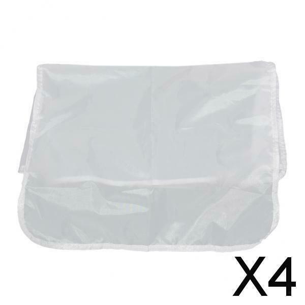 4X Plastic Cover For Back of Chair In Hairdressing Hair Salons 48x43cm White