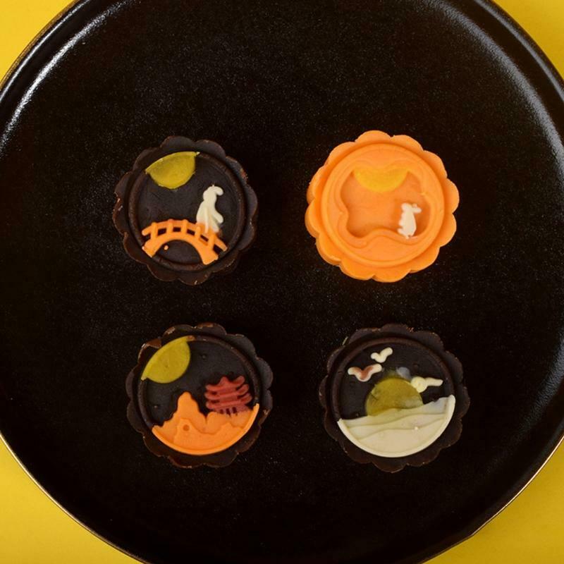 50g Plastic Moon Cake Mold Press Safe Mooncake Mould for Mid-Autumn Festival Use