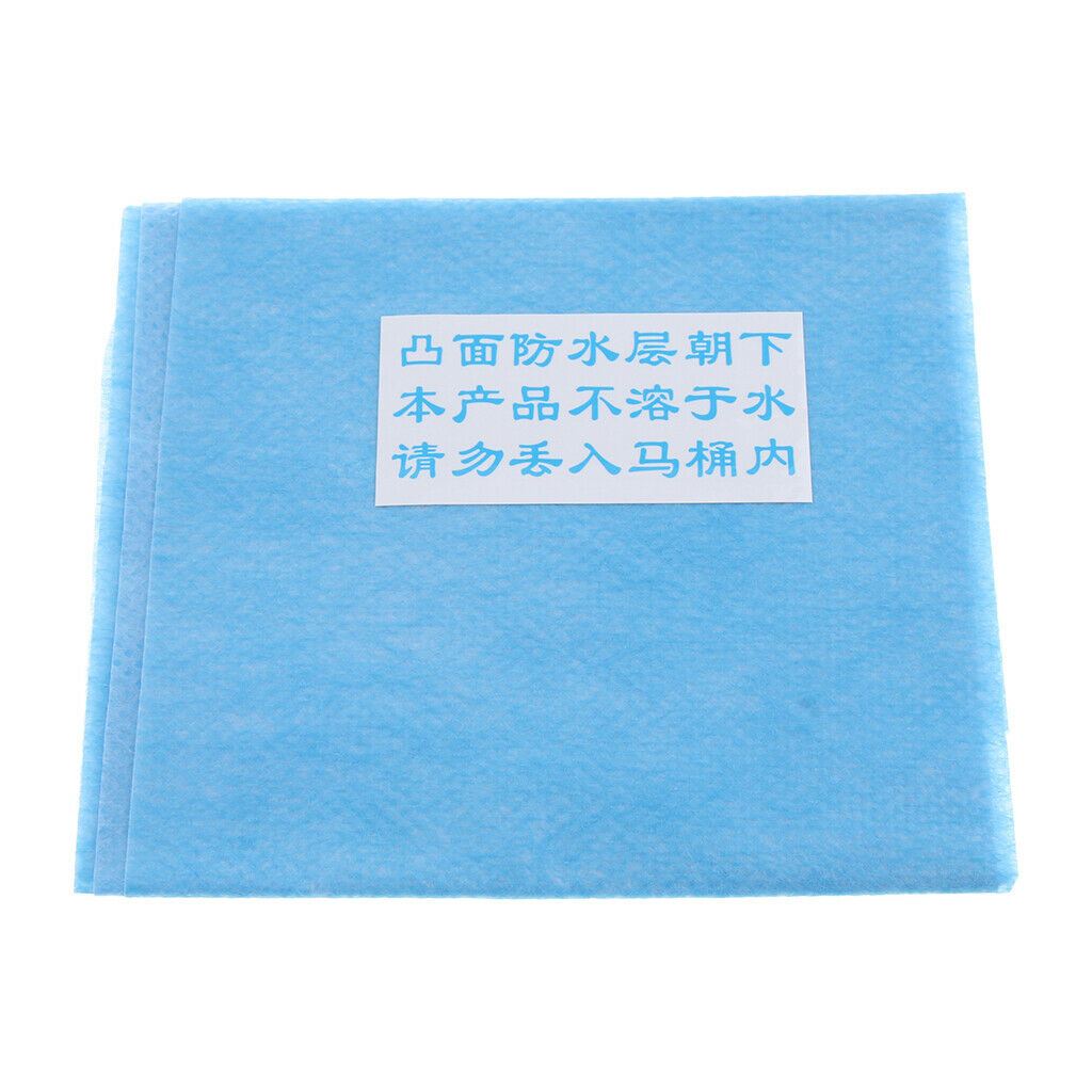 6 Pieces Travel Waterproof Toilet Seat Paper Covers Disposable Sanitary Blue