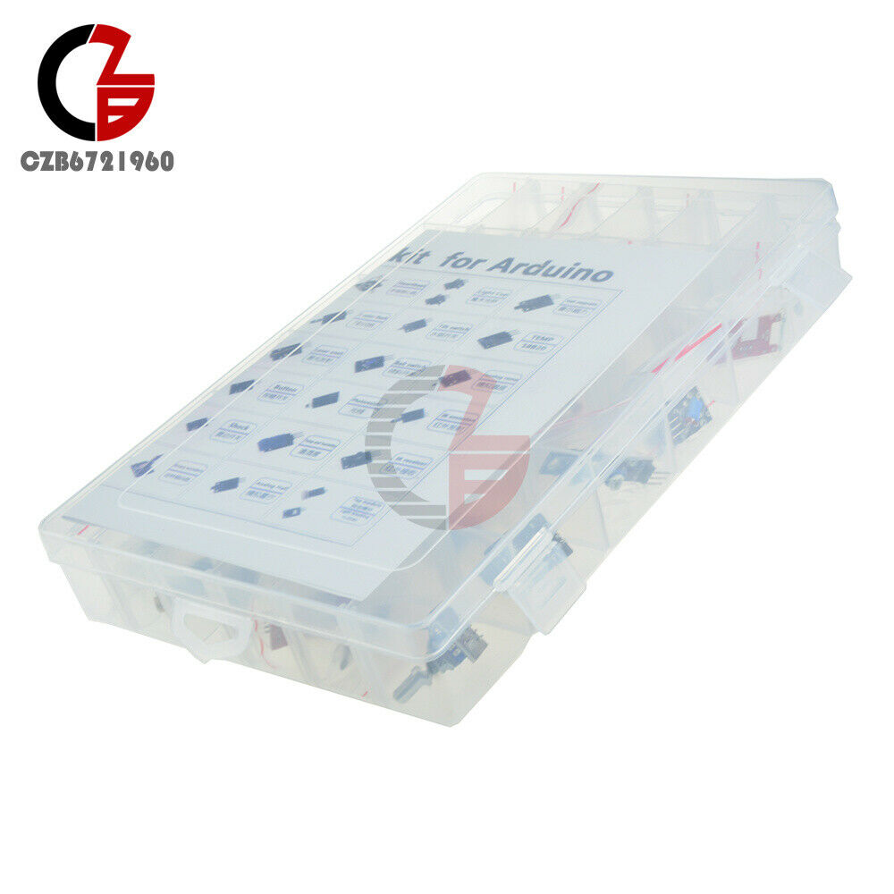 Ultimate 37 in 1 Sensors Module Starter Kits For Arduino MCU w/ Plastic Case