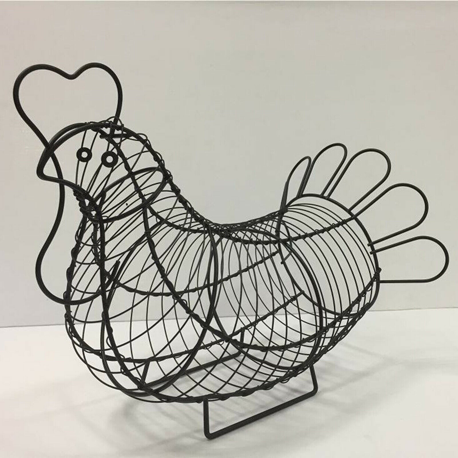 Creative Iron Art Eggs Storage Basket Container Rack Basket Easter Party