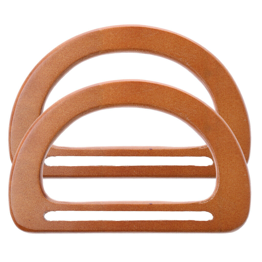 2 Pieces Of Bag DIY Wooden Bag DIY Part Accessories Bag