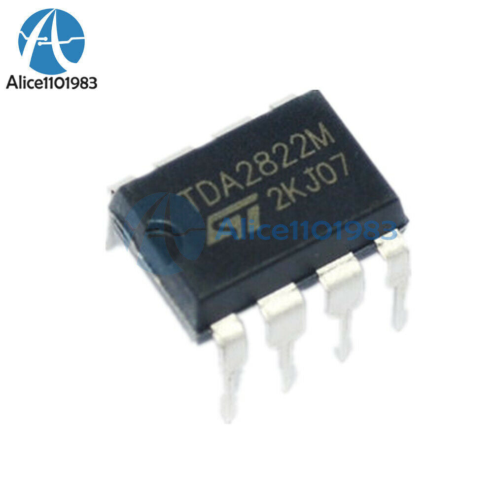 50PCS TDA2822M TDA2822 DIP-8 ST AMP AUDIO DUAL LOW VOLT