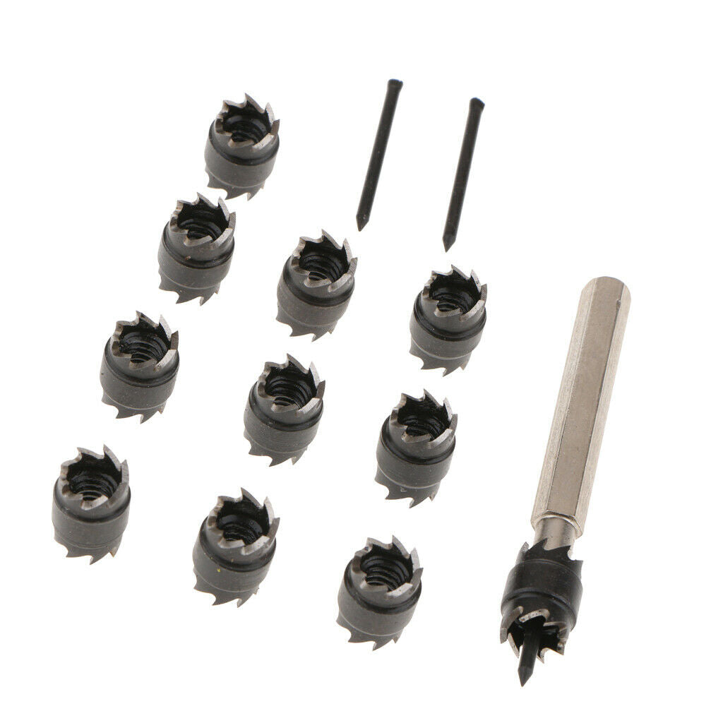 13pcs Double Sided 3/8in Spot Weld Cutter HSS Drill Bit Remover Cut Tool New