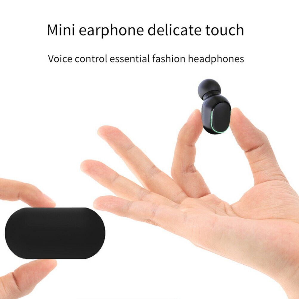 E7S TWS 5.0 Binaural HD Call LED Display Wireless Bluetooth Headset Headphone