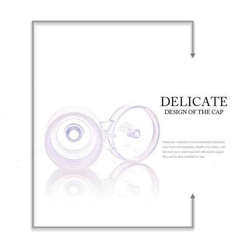 8Pcs 10ml Macaron Color Refillable Cosmetic Empty Bottles with Clear Flip Lid