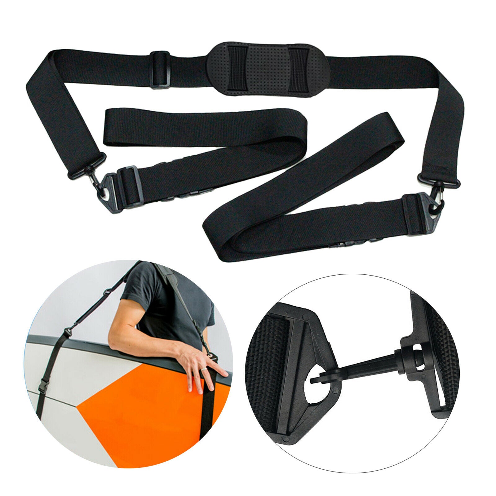 Universal Surfboard Shoulder Carry Sling Kayak Strap Surf Board Carrier Pads