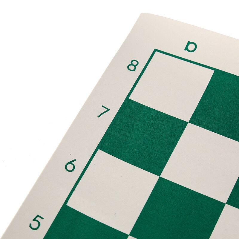 42cm x 42cm chess board for children's educational games green & white col.l8
