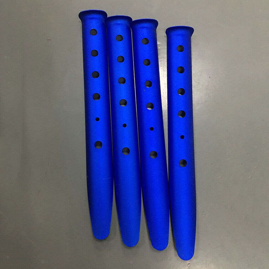 5pcs Orange Metal Ground Nails Pegs Stakes for Camping Hiking Trip 31cm