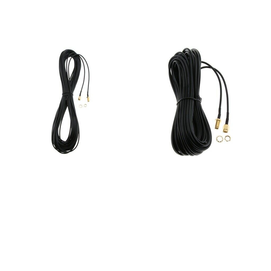 2Piece RP-SMA Male to Female Wifi Antenna Adapter Extension Cable#2