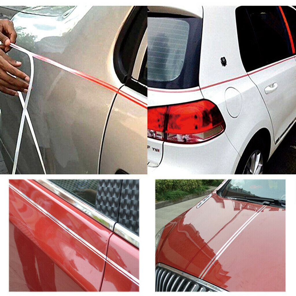 2Pcs 12mm Pinstripe Decals Vinyl Tape Pinstriping Stickers for Cars Vehilces