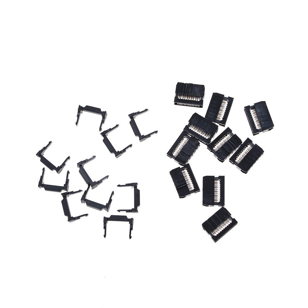 10X FC-10P IDC 2.54mm Connector Female Header 10pin 2x5 JTAG ISP Socket Bl.l8