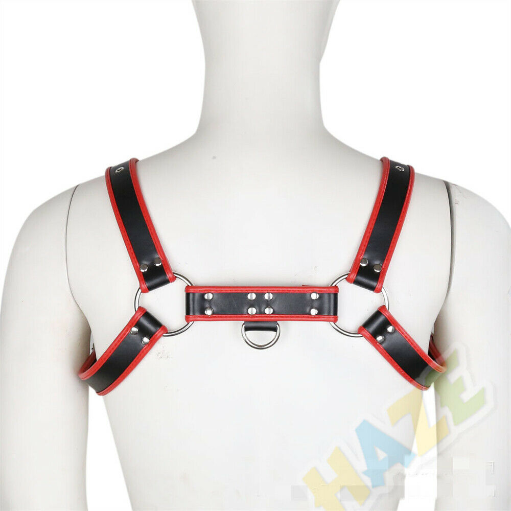 Sexy Men Leather Body Harness Belt Strap Tied Bondage Restraints Flirting New