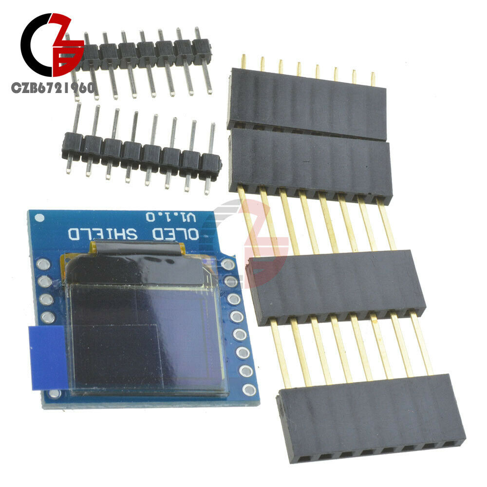 5pcs Wemos D1 Mini 0.66" OLED SSD1306 64x48 Shield for ESP8266 Arduino NodeMcu