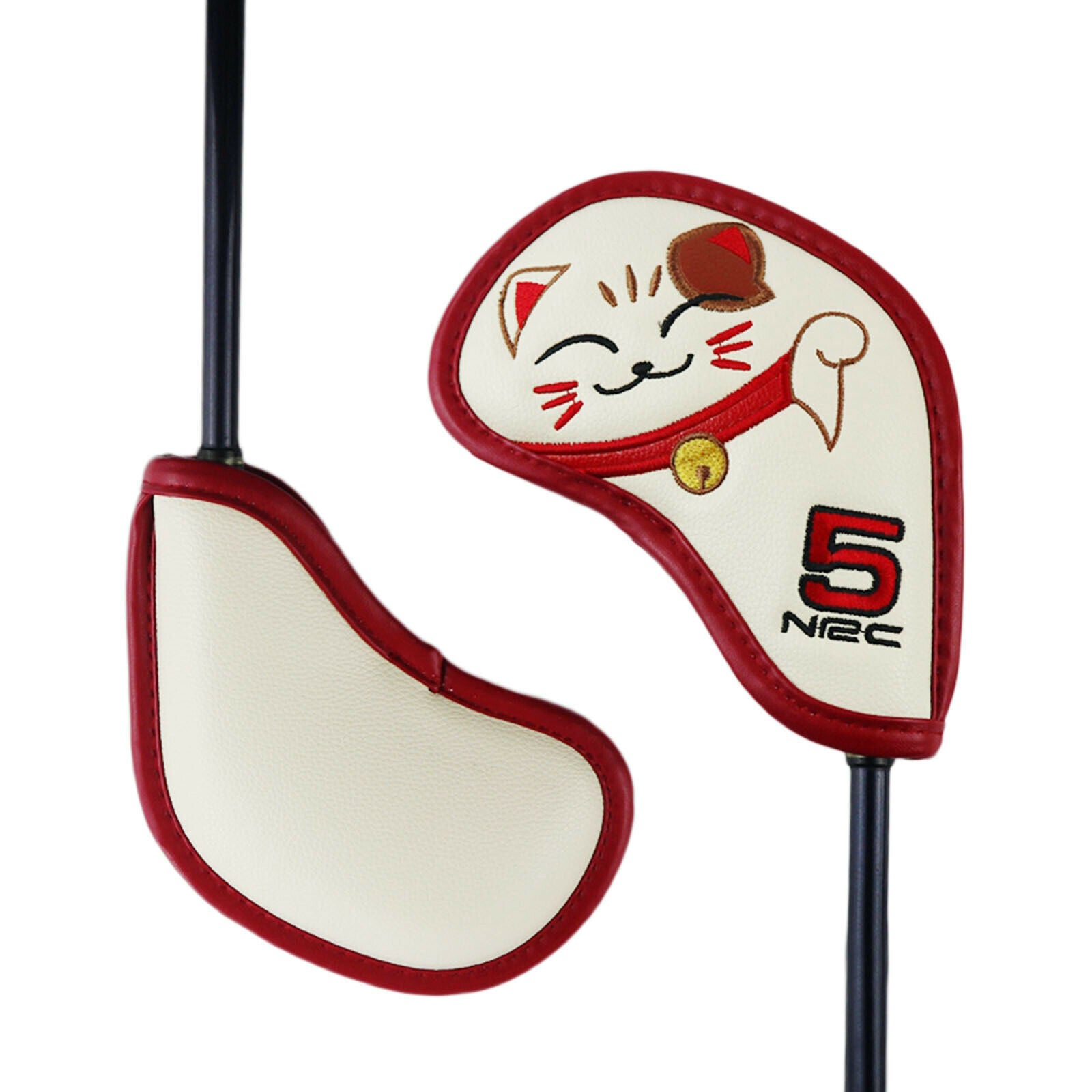 9Pcs Waterproof Golf Iron Headcover Wedges Club Head Cover Protector Guard