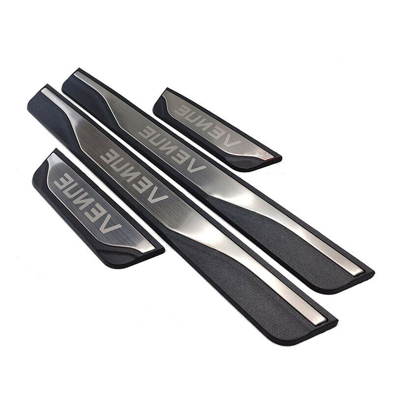 Car Door Sill Protector Scuff Plate Welcome Pedal For Hyundai Venue 2020 2021