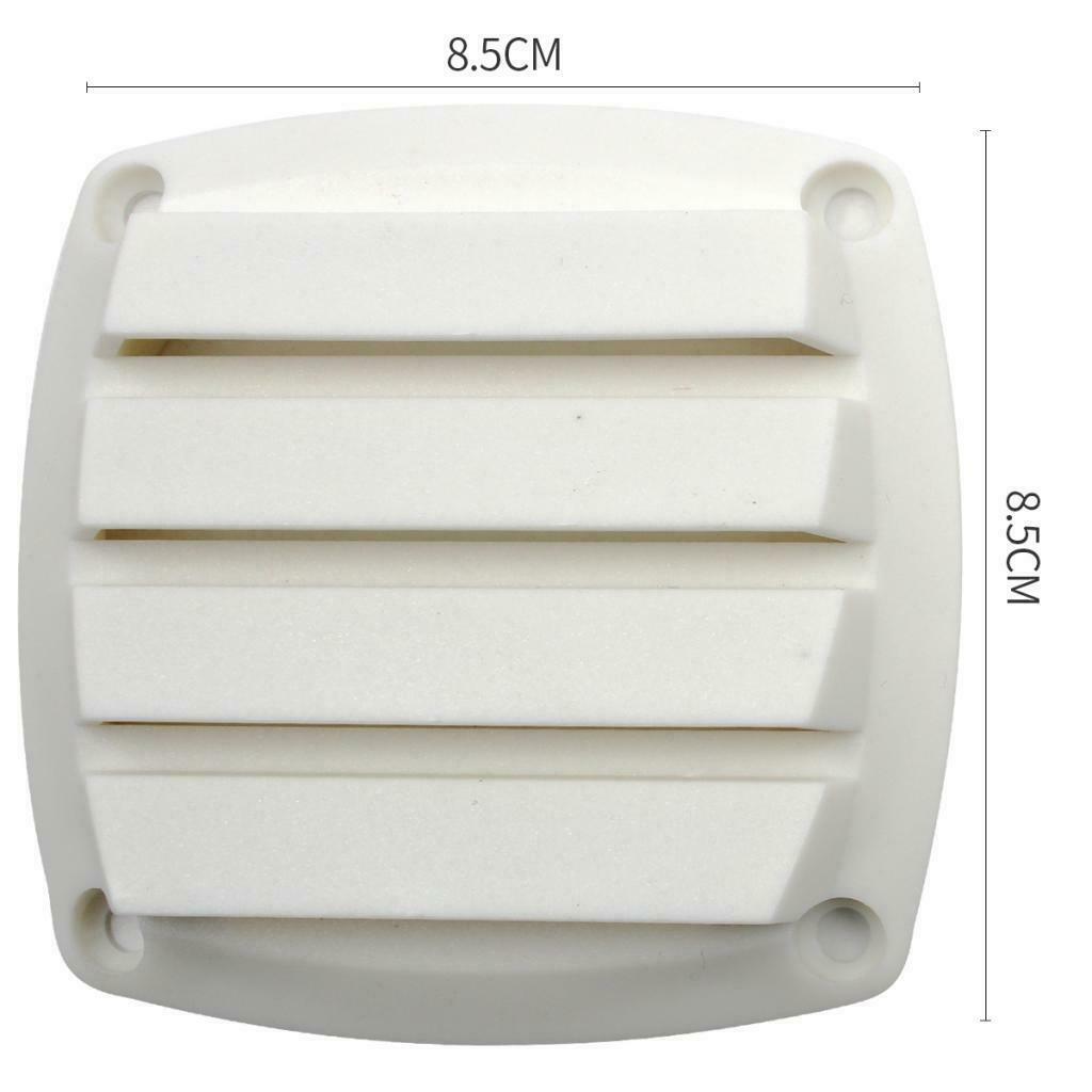 2 Pcs Marine Boat Louvered Vents Round 3''+4'' Hose Hull Air Vent Boat White