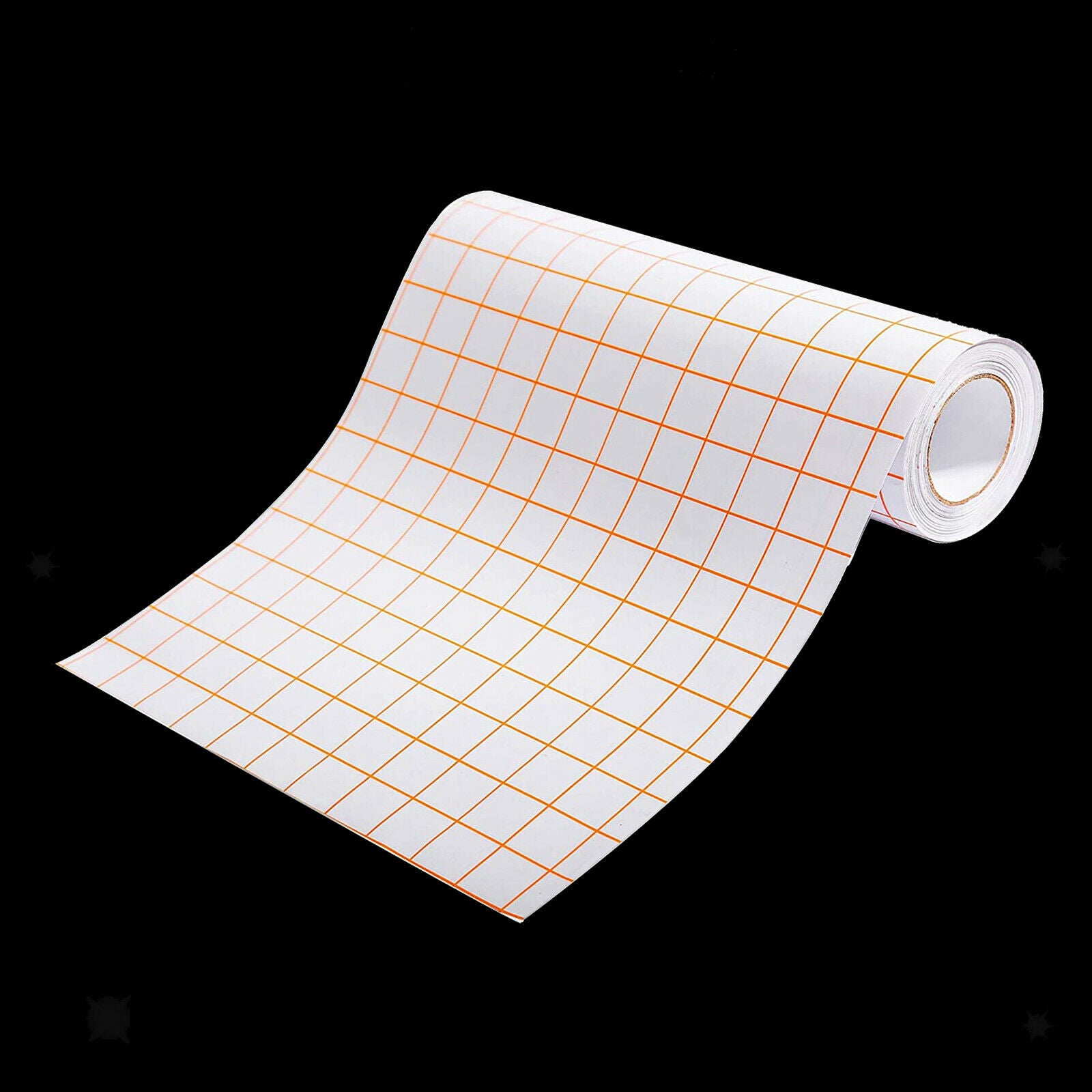 Vinyl Transfer Paper Tape Roll 12" x 79 inch with Alignment Grids Decals Windows