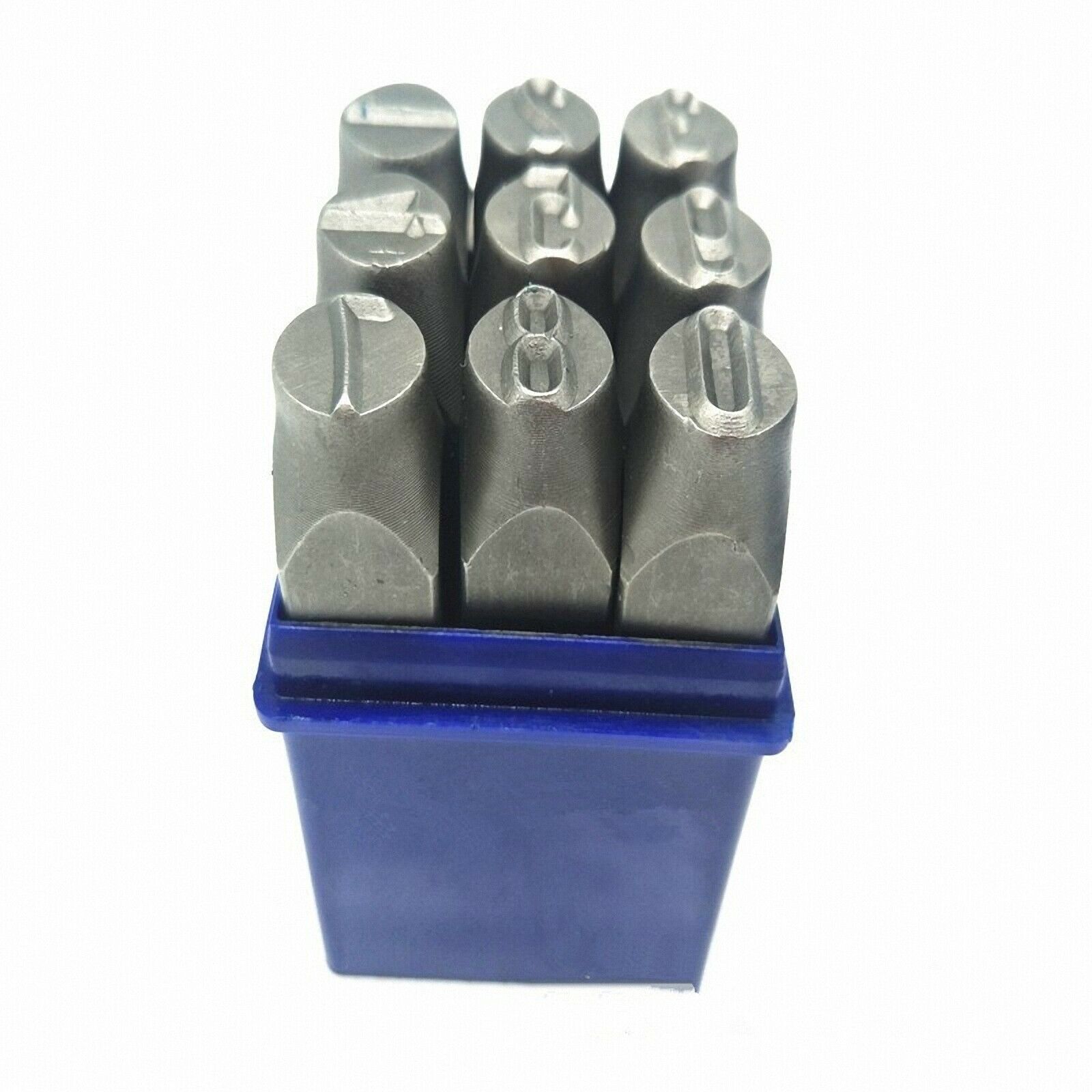 9Pcs 3/32” / 2.5mm Steel Number Stamp Dies Set Punch Set (0 - 8) [Die/1]