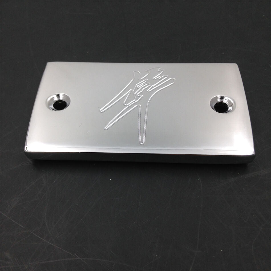 chrome Brake Clutch Fluid Reservoir Cap for 1999-2012 SUZUKI Hayabusa GSXR 1300