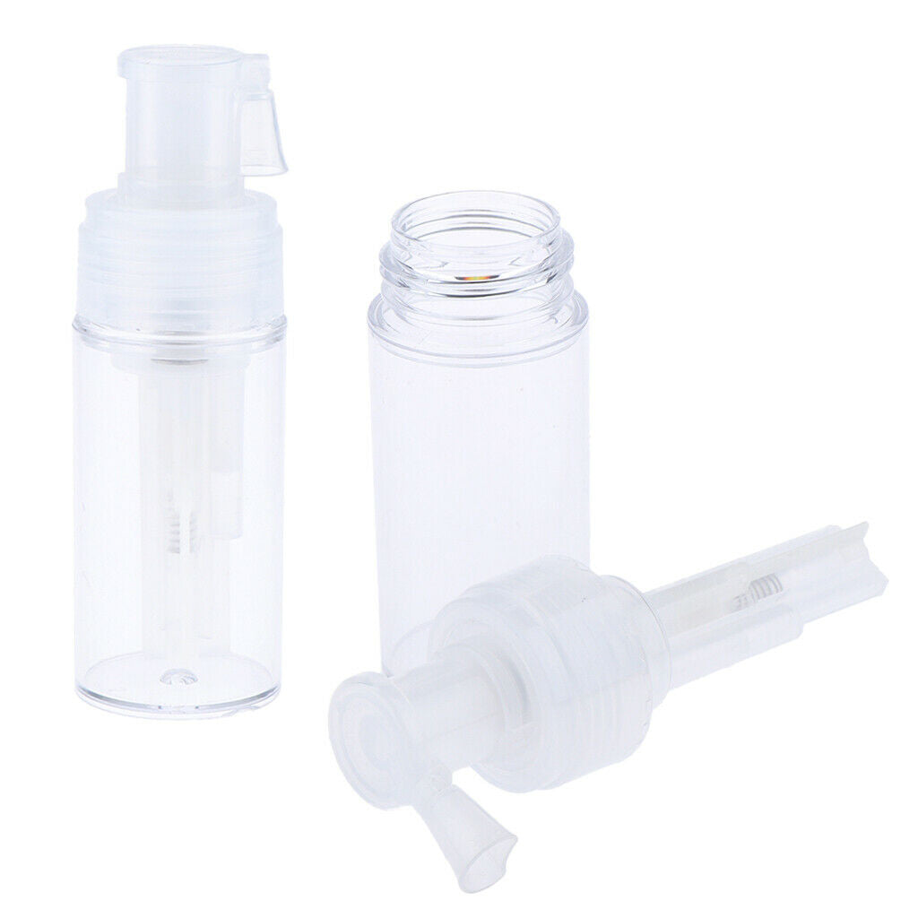 2 Pieces Demountable Travel Powder Spray Bottle PET Cosmetic Bottles 110ml