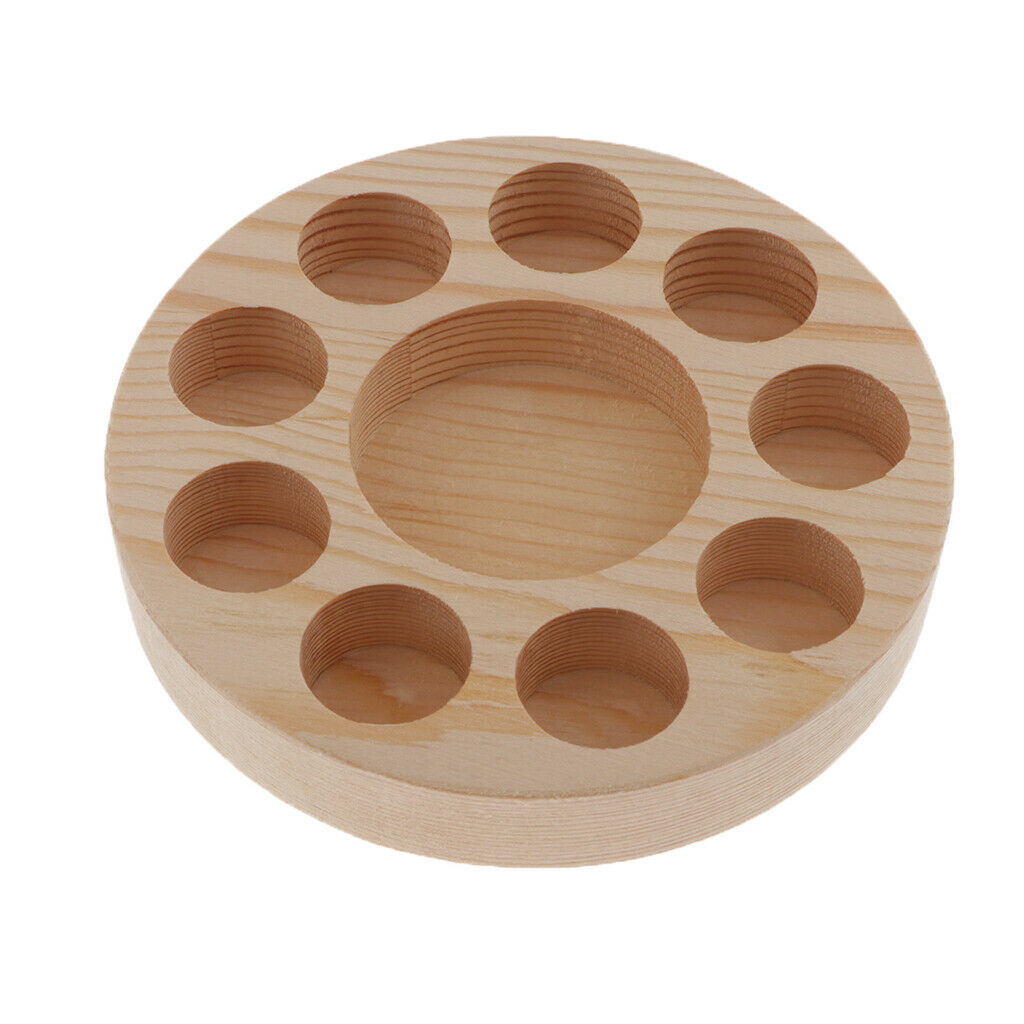 Wooden Essential Oil Display Stand Rack Organizer Shelf Can Hold 10 Bottles