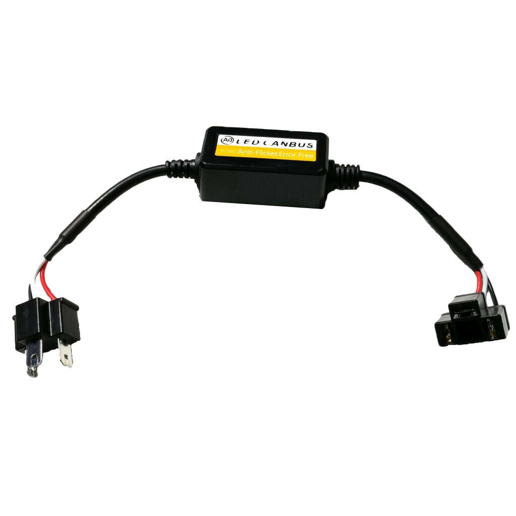 2 Pieces H4 A0 LED Headlight Decoder Flash Error Warning Canceler
