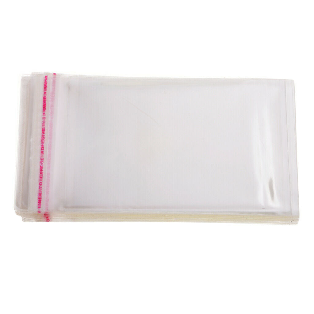 Blesiya 7x10cm Plastic Cello Bags for Bakery, Candle, Cookie,Jewelry, 100pcs