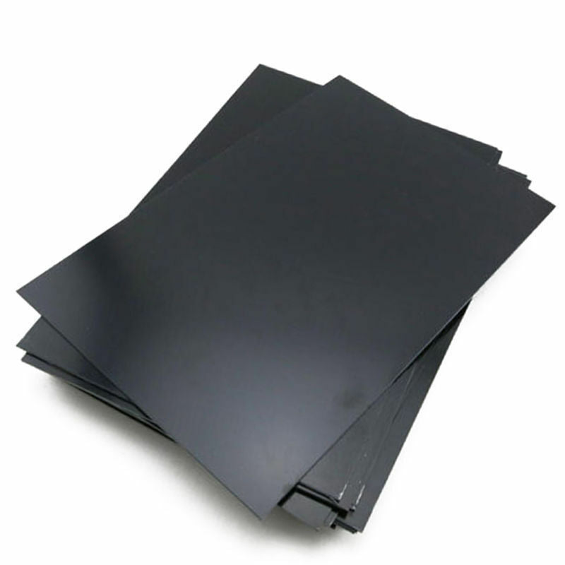 1 pcs ABS Styrene Plastic Flat Sheet Plate 3.0mm x 100mm x 100mm black