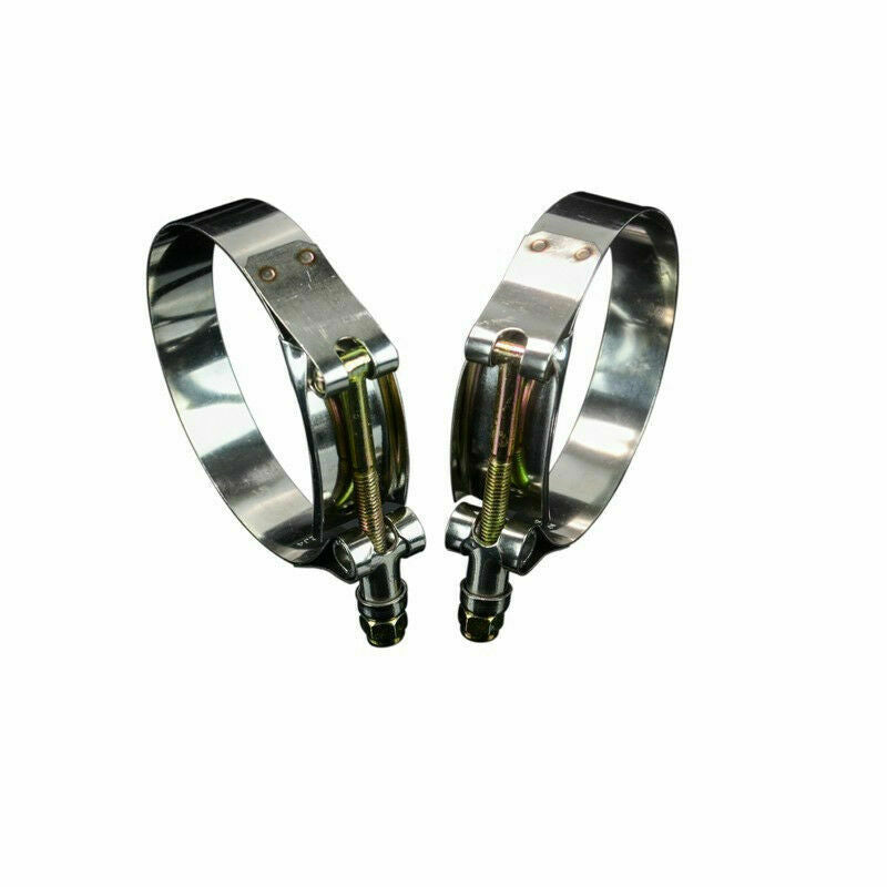 10 Pcs Stainless Steel 2.5" inch Silicone Turbo Pipe Hose Coupler T-bolt Clamps
