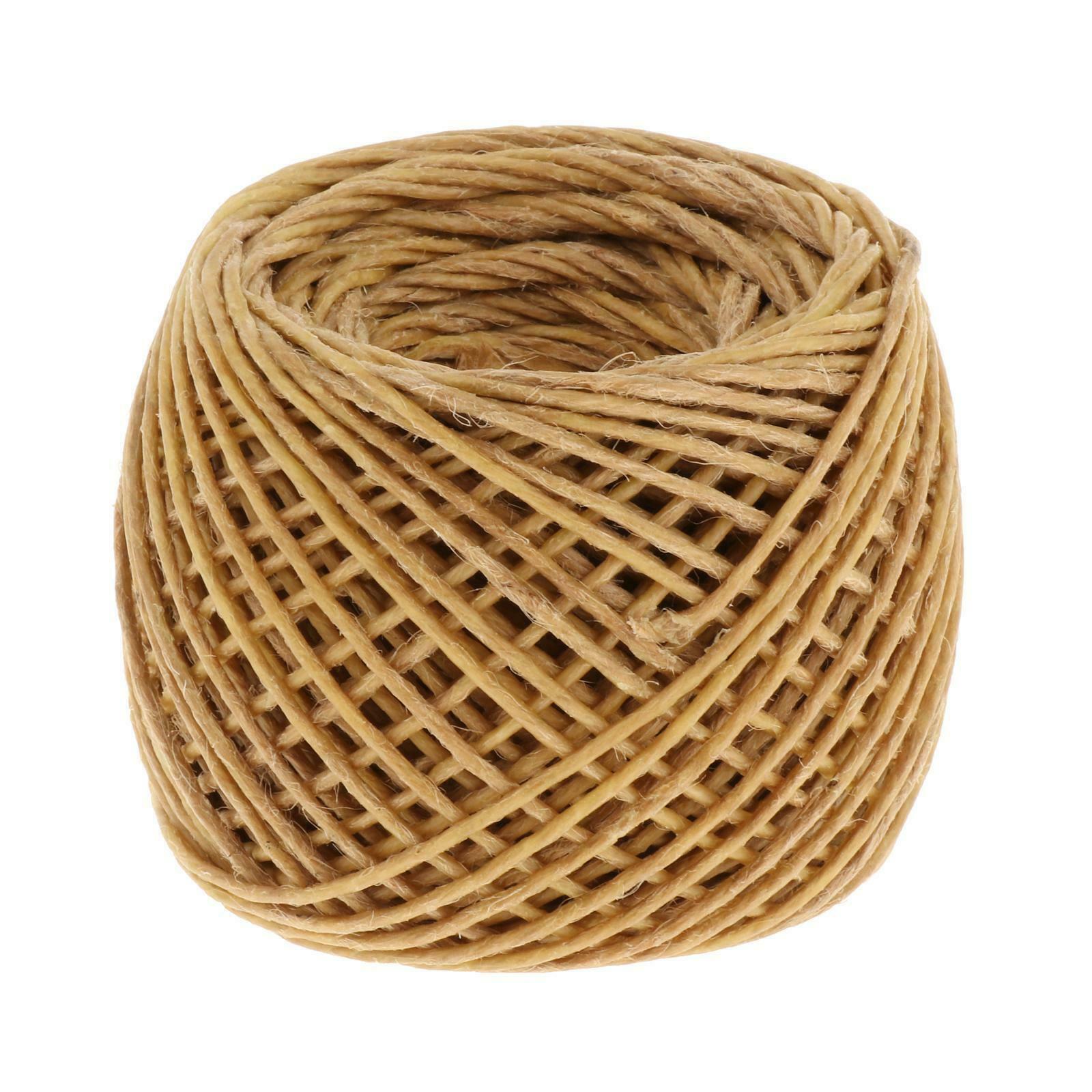 200ft Premium Hempwick Candle Wick Handmade with Beeswax Coating Craft Rope