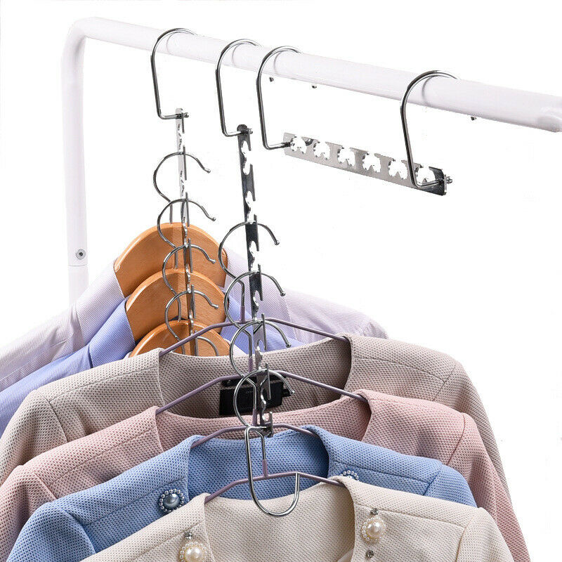 Clip Stand Clothes Hanger Adjustable Pinch Grip Save Space Clothing OrganizeBDA