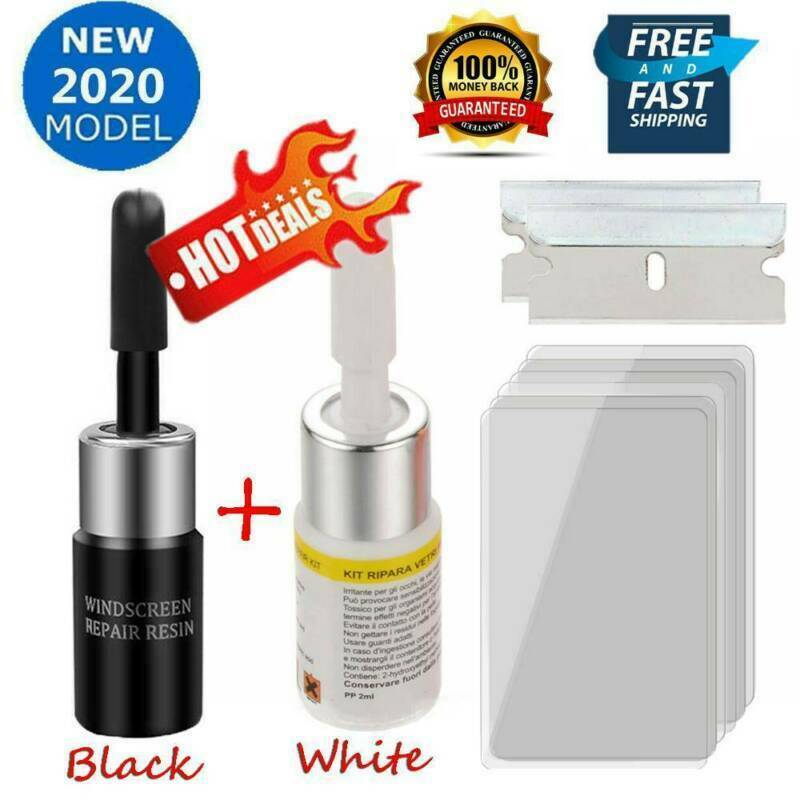 2xAutomotive Glass Nano Repair Fluid- Auto Front Car Windshield Crack Repair Kit