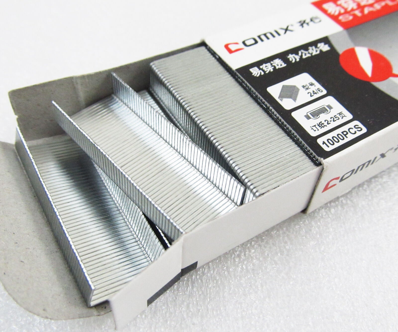 10 Boxs Comix B3058 24/6#ï¼ˆ12#ï¼‰ Staples 1000pcs per box NEW