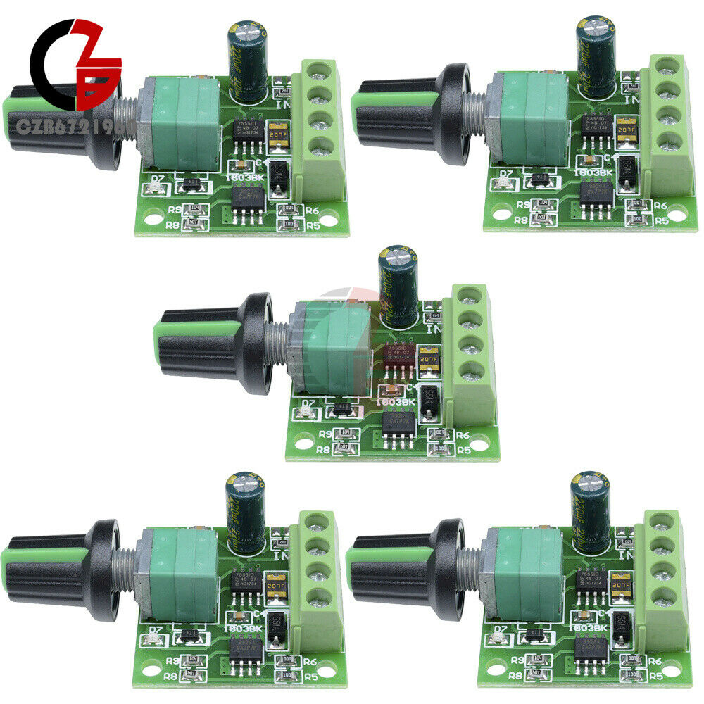5X 1.8V-15V DC 2A Motor Speed Switch Controller PWM 1803BK+self-recovery Fuse