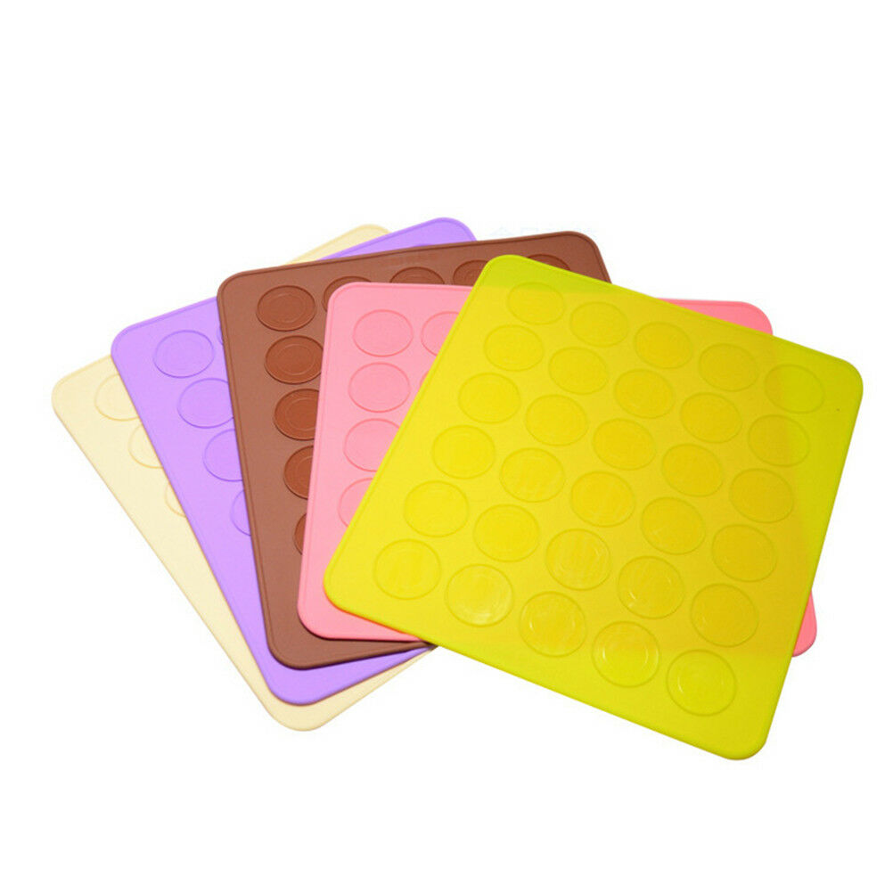 30-cavity Silicone Pastry Cake Macaron Macaroon Oven Baking Mould Sheet M.l8