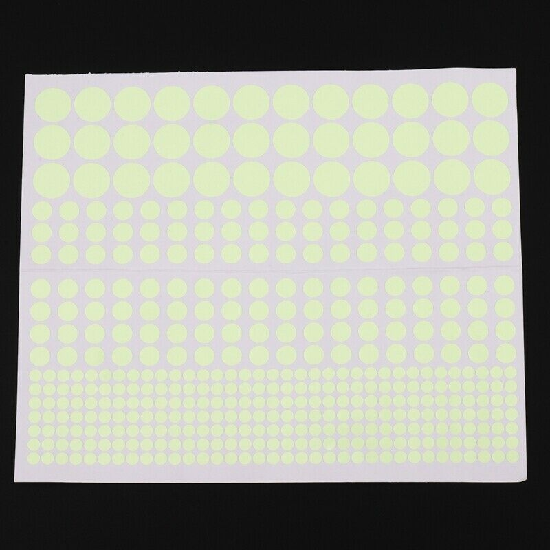 407Pcs Diy Glow In The Dark Wall Stickers Luminous Fluorescent Rould Dot For BG6