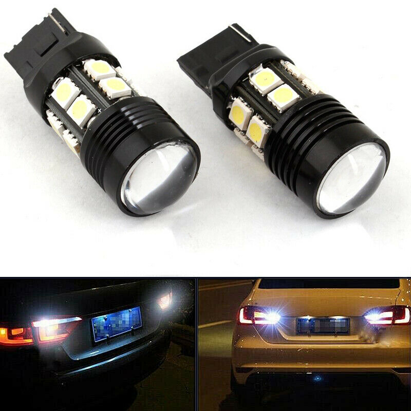 2x T20 7440 LED Bulbs 5050 Super Bright Back up Reverse Light Xenon White
