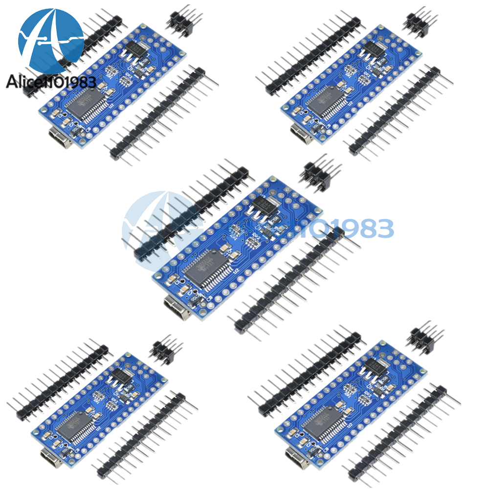 5PCS Mini USB Nano V3.0 ATmega328 5V 16M Micro-controller for Arduino Diy