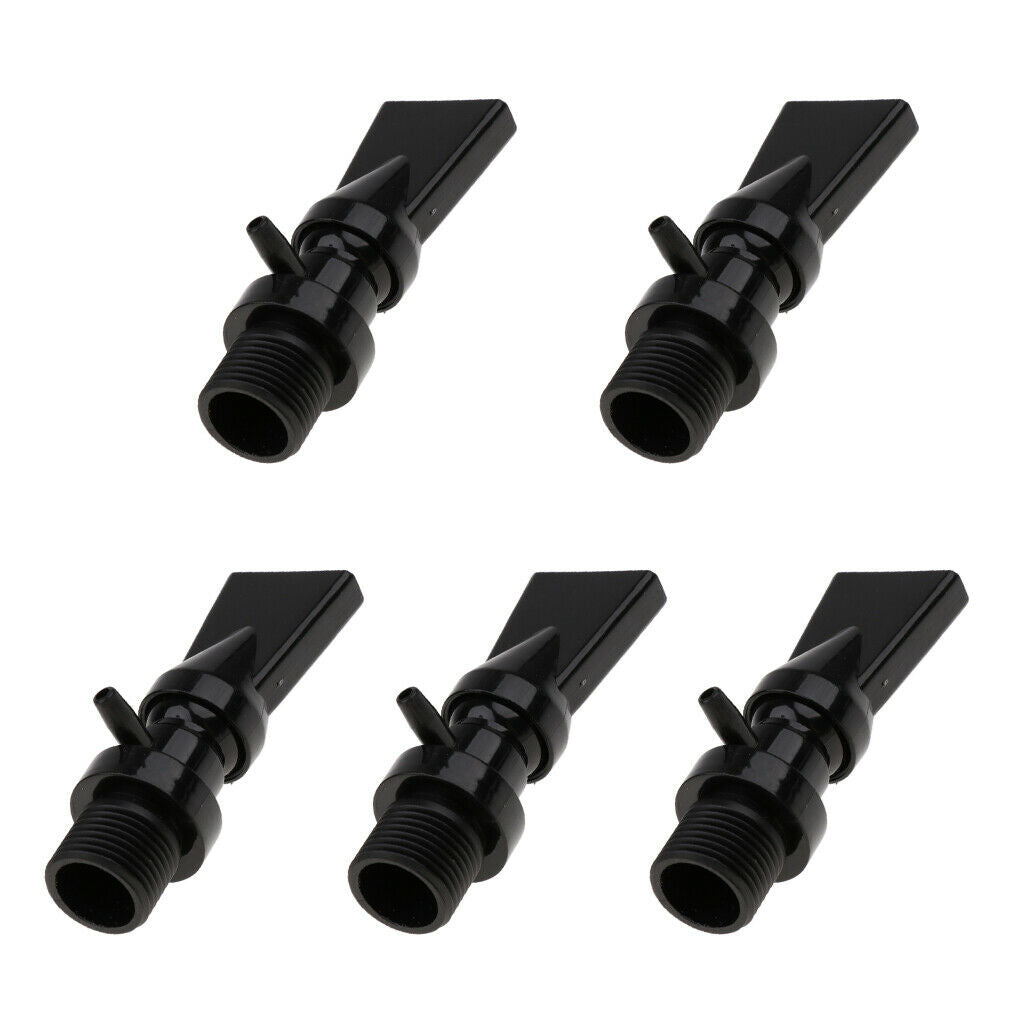 Aquarium Water Outlet Duckbill Return Tube End Free Turn Flow Black